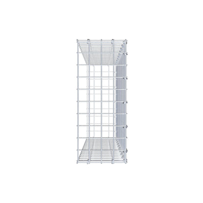 Gavión acoplable tipo 2 100 cm x 20 cm x 50 cm (L x A x P), malla 5 cm x 5 cm, anillo en C