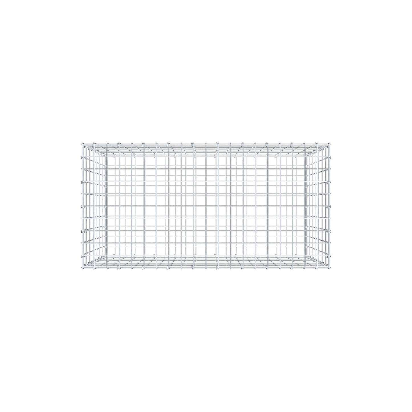 Gabion 100 cm x 70 cm x 50 cm (L x H x D), maskstorlek 5 cm x 10 cm, C-ring
