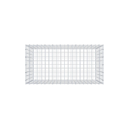 Gabion 100 cm x 70 cm x 50 cm (L x H x D), maskstorlek 5 cm x 10 cm, C-ring