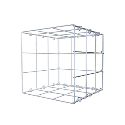 Gabbione aggiuntivo tipo 2 30 cm x 30 cm x 30 cm (L x A x P), maglia 10 cm x 10 cm, anello a C