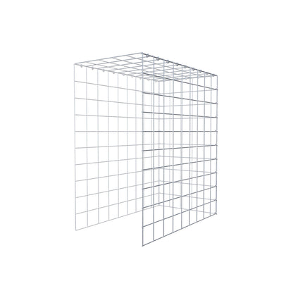 Gabbione aggiuntivo tipo 4 100 cm x 90 cm x 50 cm (L x H x P), maglia 10 cm x 10 cm, anello a C