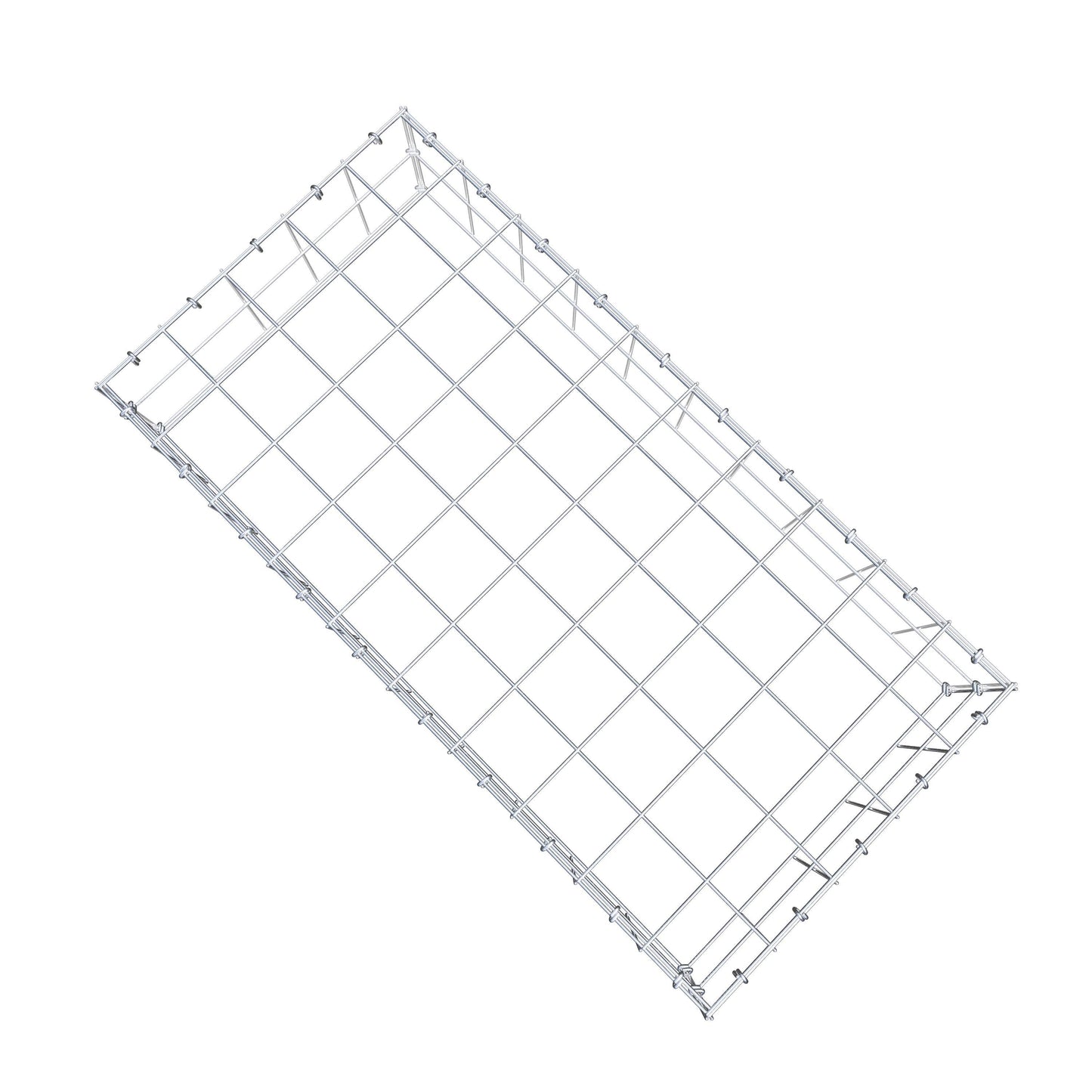 Gavión complementario de tipo 3 100 cm x 20 cm x 50 cm (L x A x P), malla 10 cm x 10 cm, anillo en C