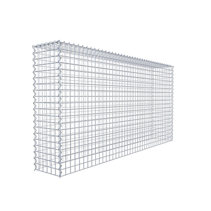 Gabion rapporté type 3 200 cm x 100 cm x 30 cm (L x H x P), mailles 5 cm x 5 cm, spirale