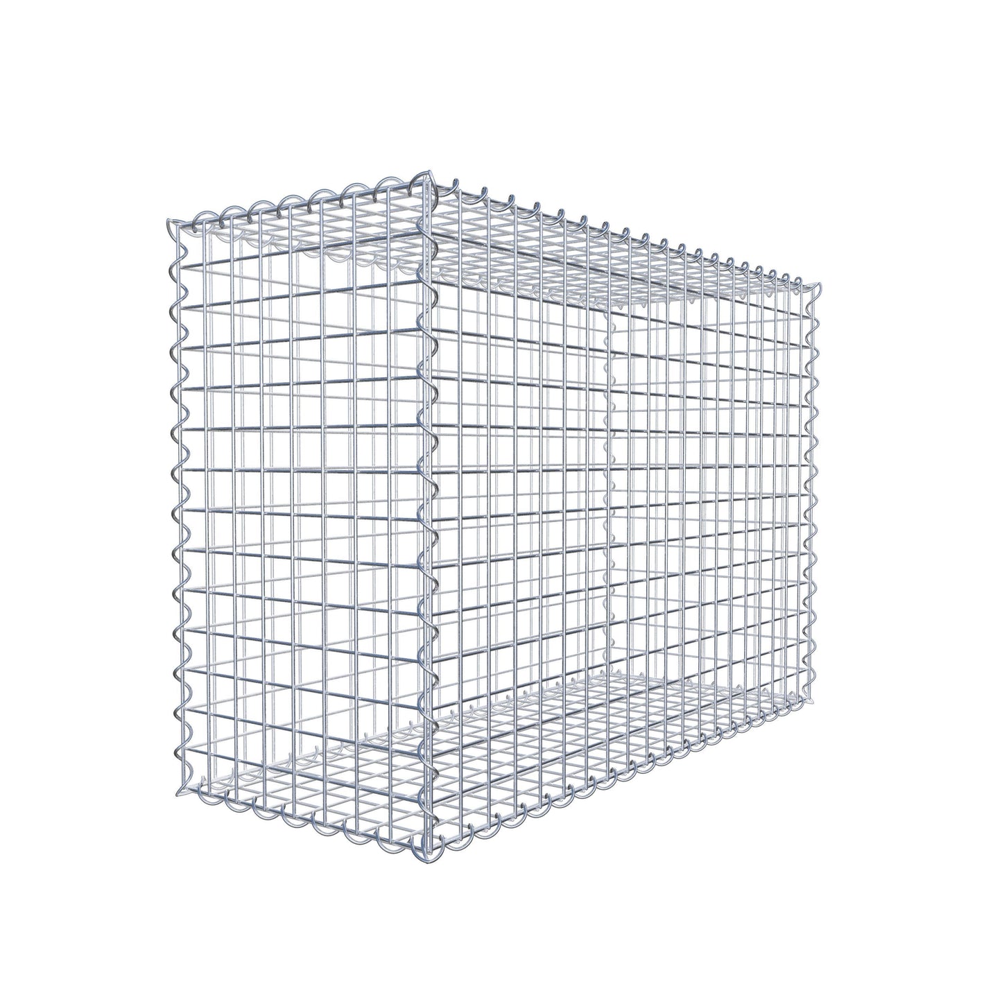 Gavión 100 cm x 70 cm x 40 cm (L x A x P), luz de malla 5 cm x 5 cm, en espiral