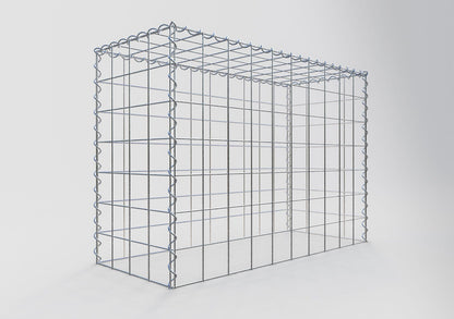 Gavión complementario tipo 3 100 cm x 70 cm x 40 cm (L x A x P), malla 10 cm x 10 cm, espiral