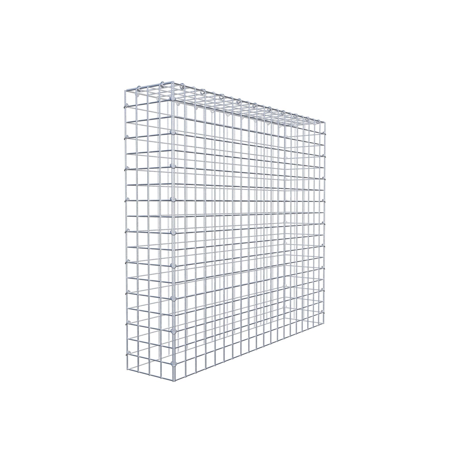Gavión complementario de tipo 3 100 cm x 90 cm x 20 cm (L x A x P), malla 5 cm x 5 cm, anillo en C