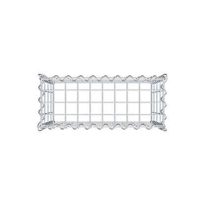 Add-on schanskorf type 3 50 cm x 40 cm x 20 cm (L x H x D), maaswijdte 5 cm x 10 cm, spiraalvormig