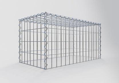 Extra gabion typ 3 80 cm x 40 cm x 40 cm (L x H x D), maskstorlek 5 cm x 10 cm, spiral