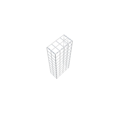 Pila adicional tipo 4 100 cm x 20 cm x 40 cm (L x A x P), malla 10 cm x 10 cm, anillo en C