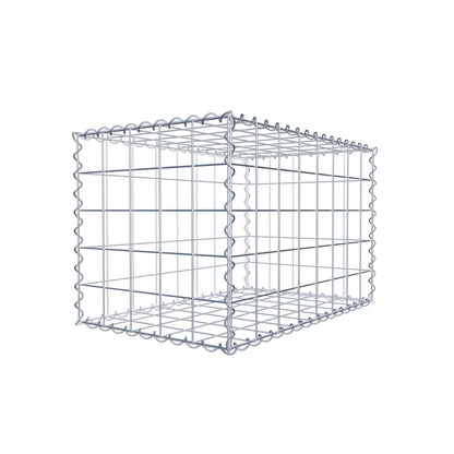 Gabião 80 cm x 50 cm x 50 cm (C x A x P), malhagem 10 cm x 10 cm, espiral