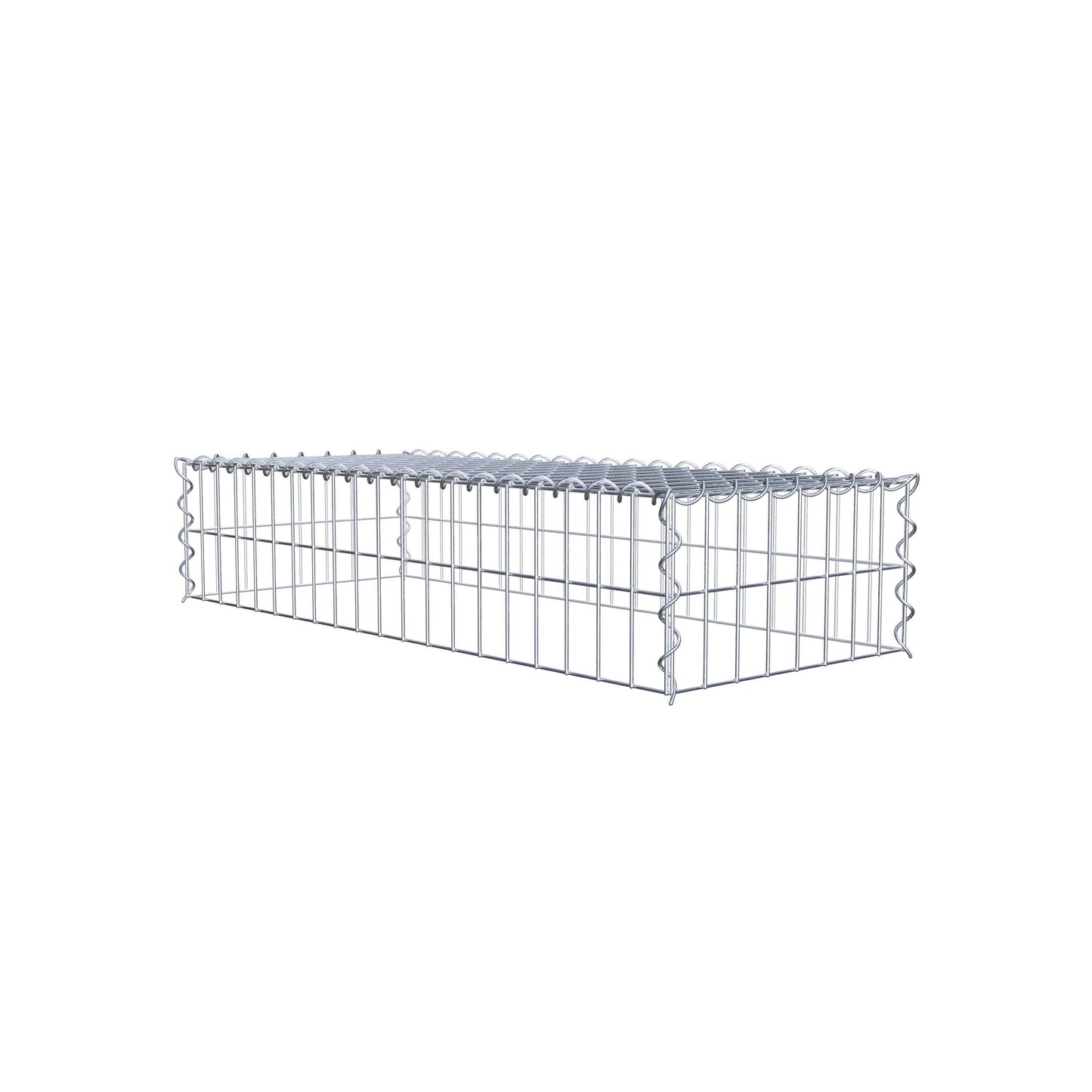 Gavión complementario tipo 3 100 cm x 20 cm x 40 cm (L x A x P), malla 5 cm x 10 cm, espiral