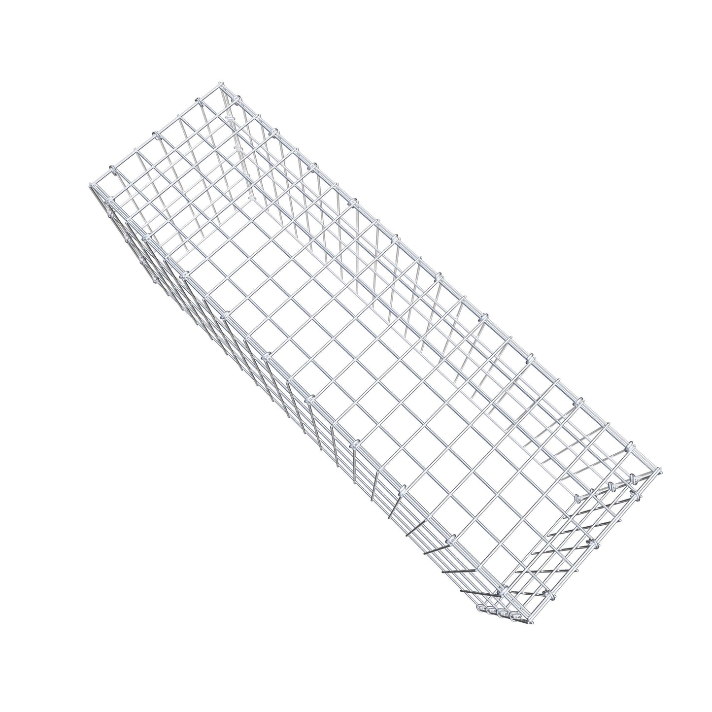 Gavión complementario de tipo 3 100 cm x 40 cm x 30 cm (largo x alto x fondo), malla 5 cm x 10 cm, anillo en C