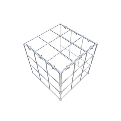 Monteret gabion type 4 30 cm x 30 cm x 30 cm (L x H x D), maskestørrelse 10 cm x 10 cm, C-ring