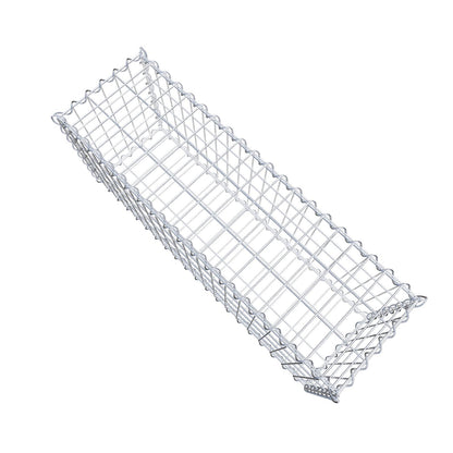 Set van 2 schanskorven 100 cm x 40 cm x 30 cm (L x H x D), maaswijdte 5 x 10 cm, spiraalvormig