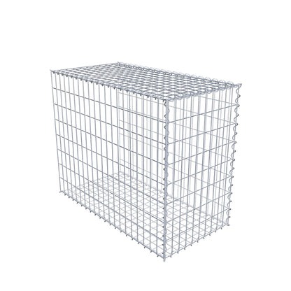 Opvokset gabion type 2 100 cm x 80 cm x 50 cm (L x H x D), maskestørrelse 5 cm x 10 cm, spiral