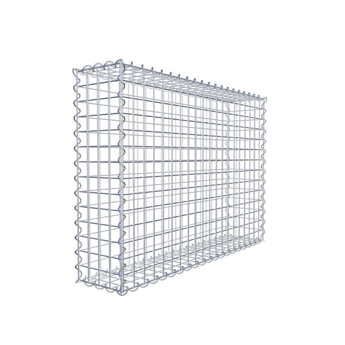 Gabion 100 cm x 70 cm x 20 cm (L x H x D), maskstorlek 5 cm x 5 cm, spiral