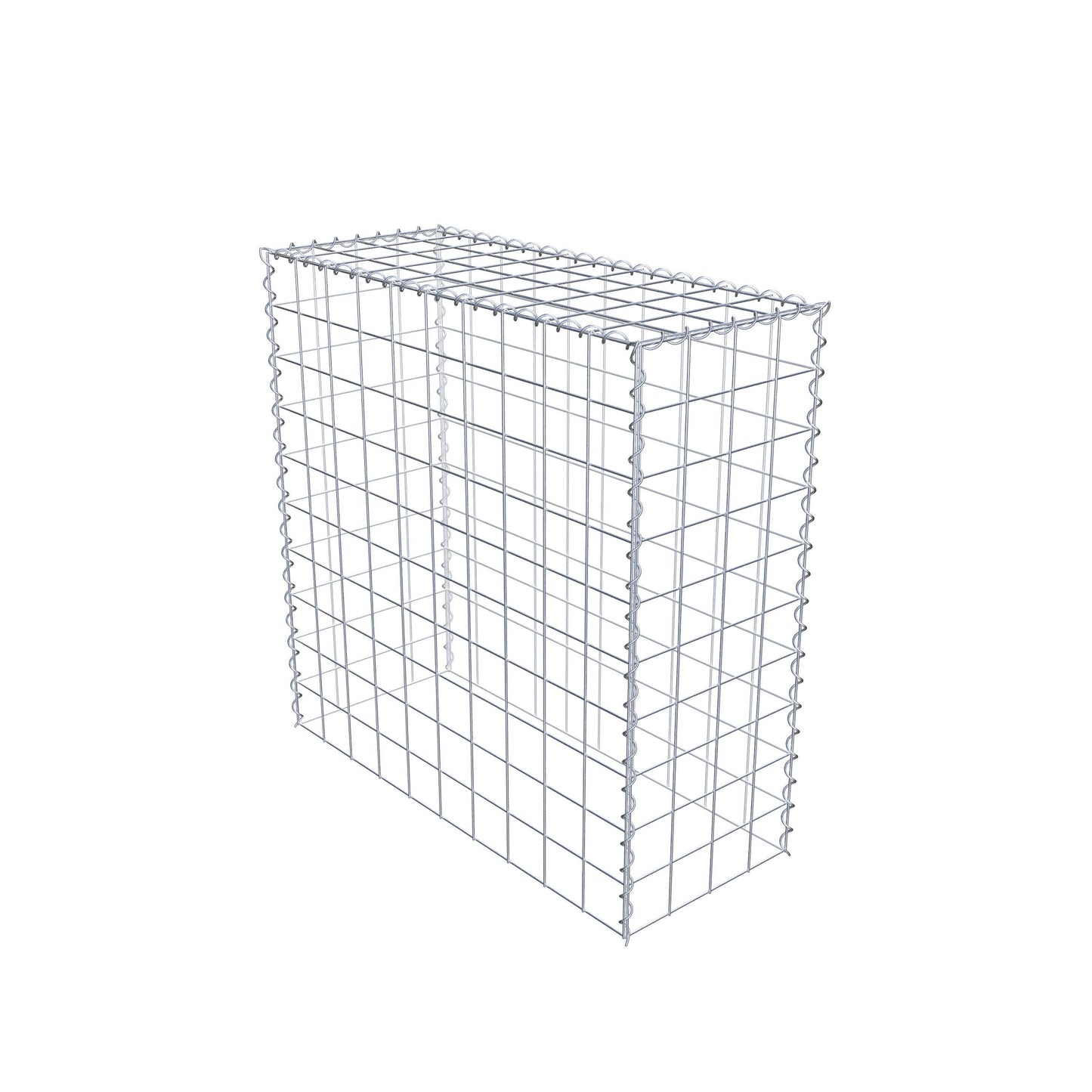 Anbaugabione Typ 3 100 cm x 100 cm x 40 cm (L x H x T), Maschenweite 10 cm x 10 cm, Spirale