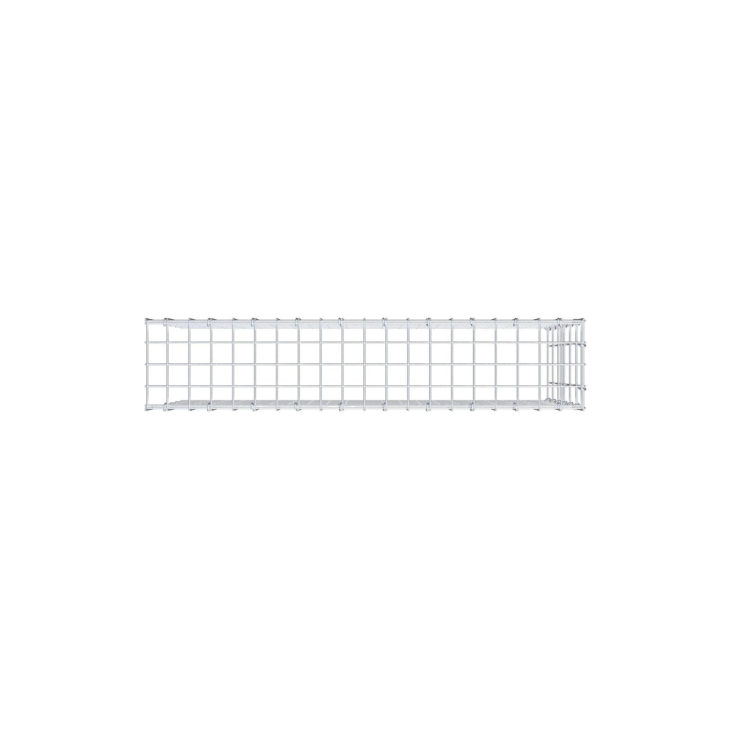 Gavión complementario de tipo 4 100 cm x 60 cm x 20 cm (L x A x P), malla 5 cm x 10 cm, anillo en C