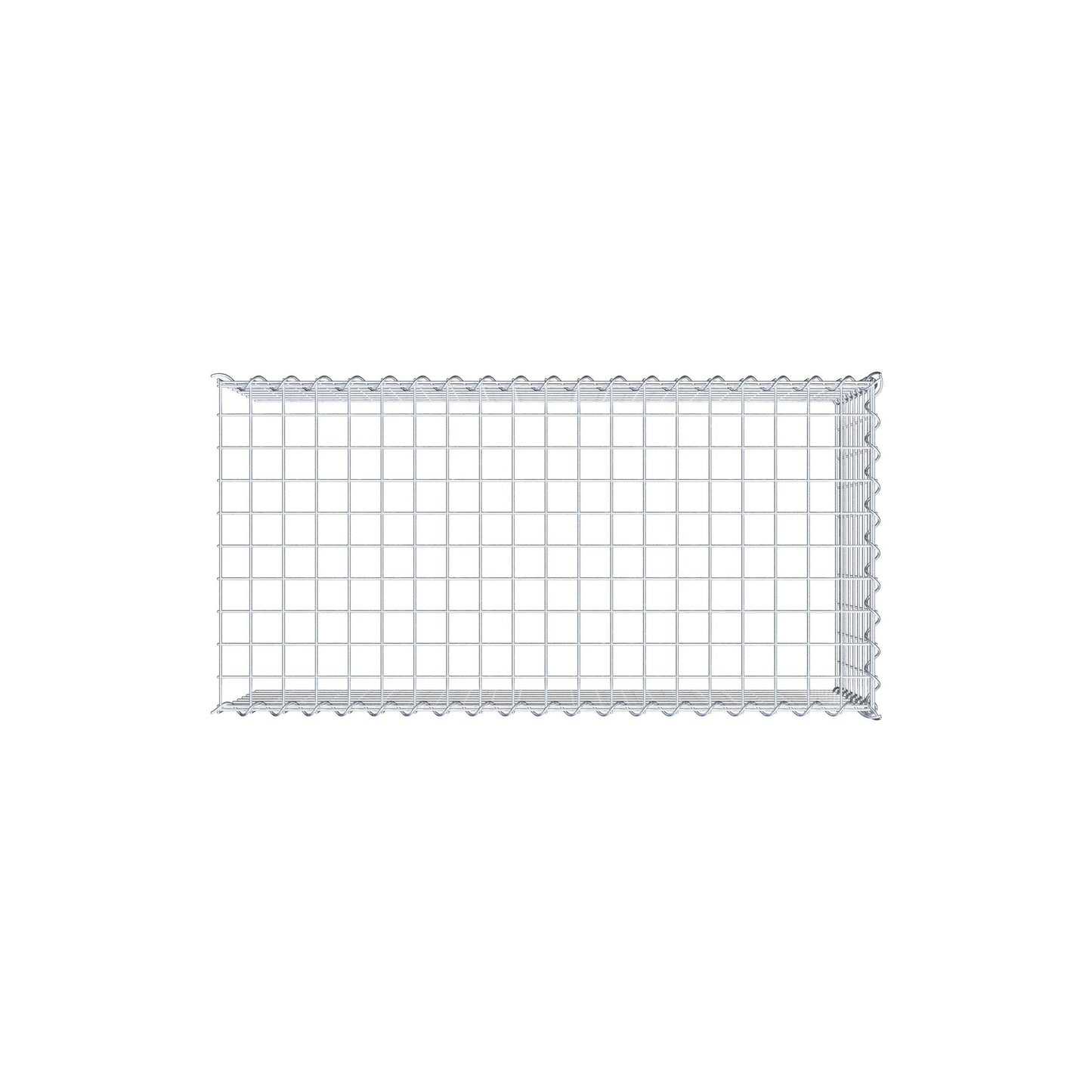 Gavión complementario tipo 4 100 cm x 40 cm x 50 cm (L x A x P), malla 5 cm x 5 cm, espiral