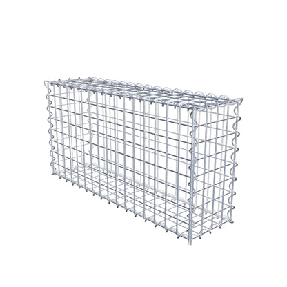 Gabbione 80 cm x 40 cm x 20 cm (L x H x P), maglia 5 cm x 5 cm, spirale