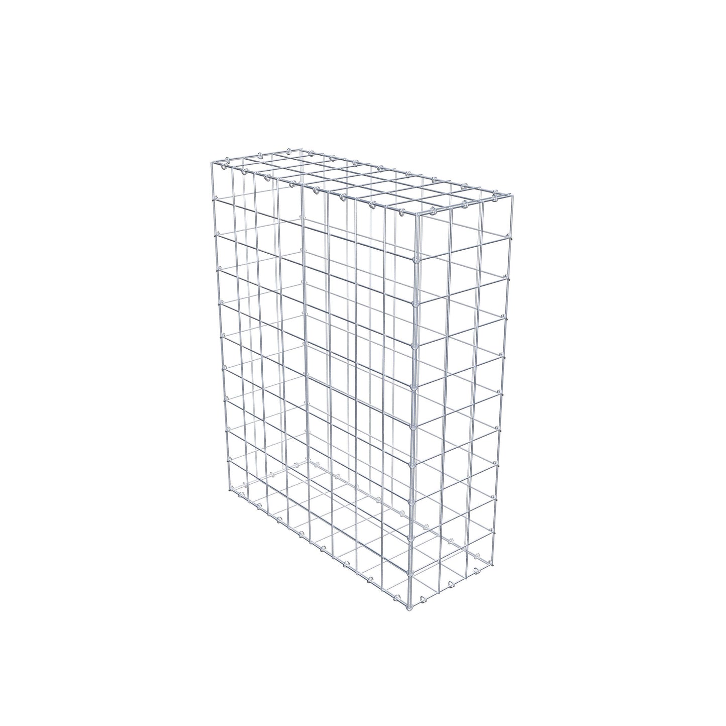 Gabion 100 cm x 80 cm x 30 cm (L x H x D), maskstorlek 10 cm x 10 cm, C-ring