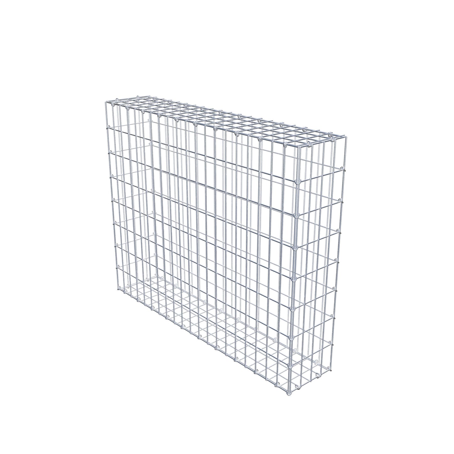 Gabbione 100 cm x 80 cm x 20 cm (L x H x P), maglia 5 cm x 10 cm, anello a C