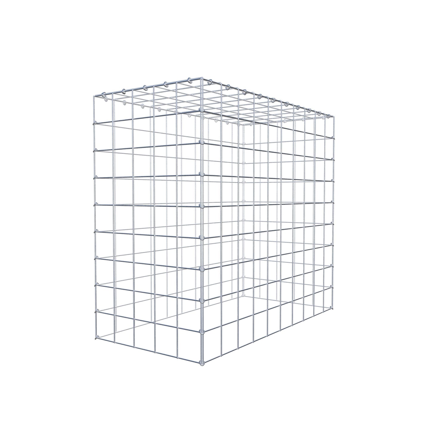 Gavión complementario de tipo 3 100 cm x 90 cm x 50 cm (L x A x P), malla 10 cm x 10 cm, anillo en C
