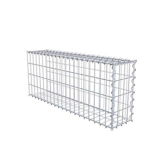 Aangegroeide schanskorf type 2 100 cm x 40 cm x 20 cm (L x H x D), maaswijdte 5 cm x 10 cm, spiraal