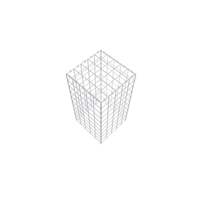 Gavión complementario de tipo 3 100 cm x 50 cm x 50 cm (L x A x P), malla 10 cm x 10 cm, anillo en C