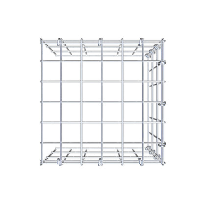 Opbouw schanskorf type 4 30 cm x 30 cm x 30 cm (L x H x D), maaswijdte 5 cm x 10 cm, C-ring