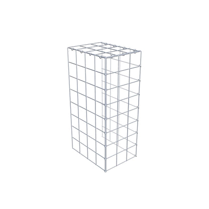 Gabião Tipo 4 80 cm x 40 cm x 30 cm (C x A x P), malhagem 10 cm x 10 cm, anel C