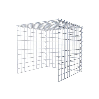 Opvokset gabion type 4 50 cm x 50 cm x 50 cm (L x H x D), maskestørrelse 5 cm x 5 cm, spiral
