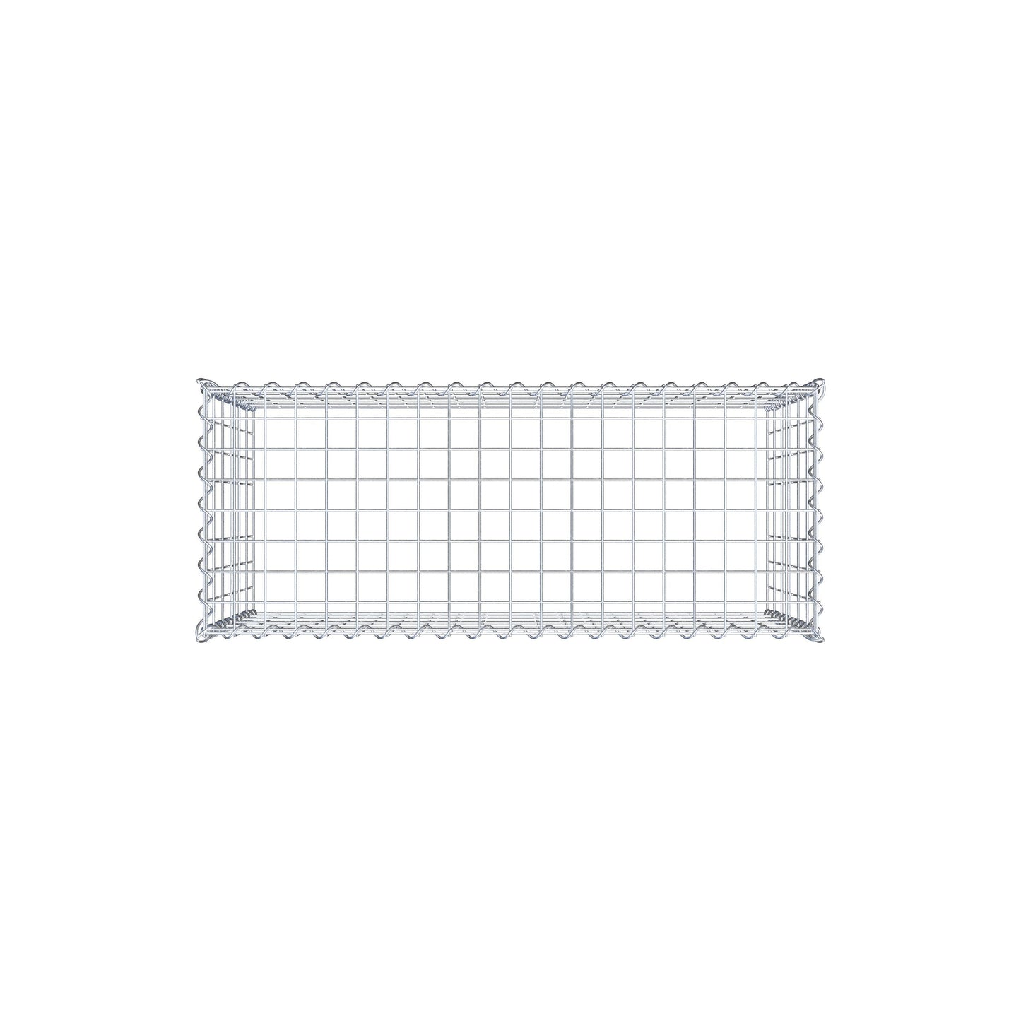 Gabbione aggiuntivo tipo 3 100 cm x 60 cm x 40 cm (L x H x P), maglia 5 cm x 10 cm, spirale