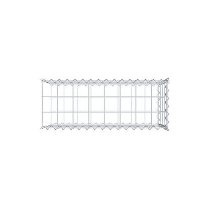 Opvokset gabion type 2 80 cm x 40 cm x 30 cm (L x H x D), maskestørrelse 10 cm x 10 cm, spiral