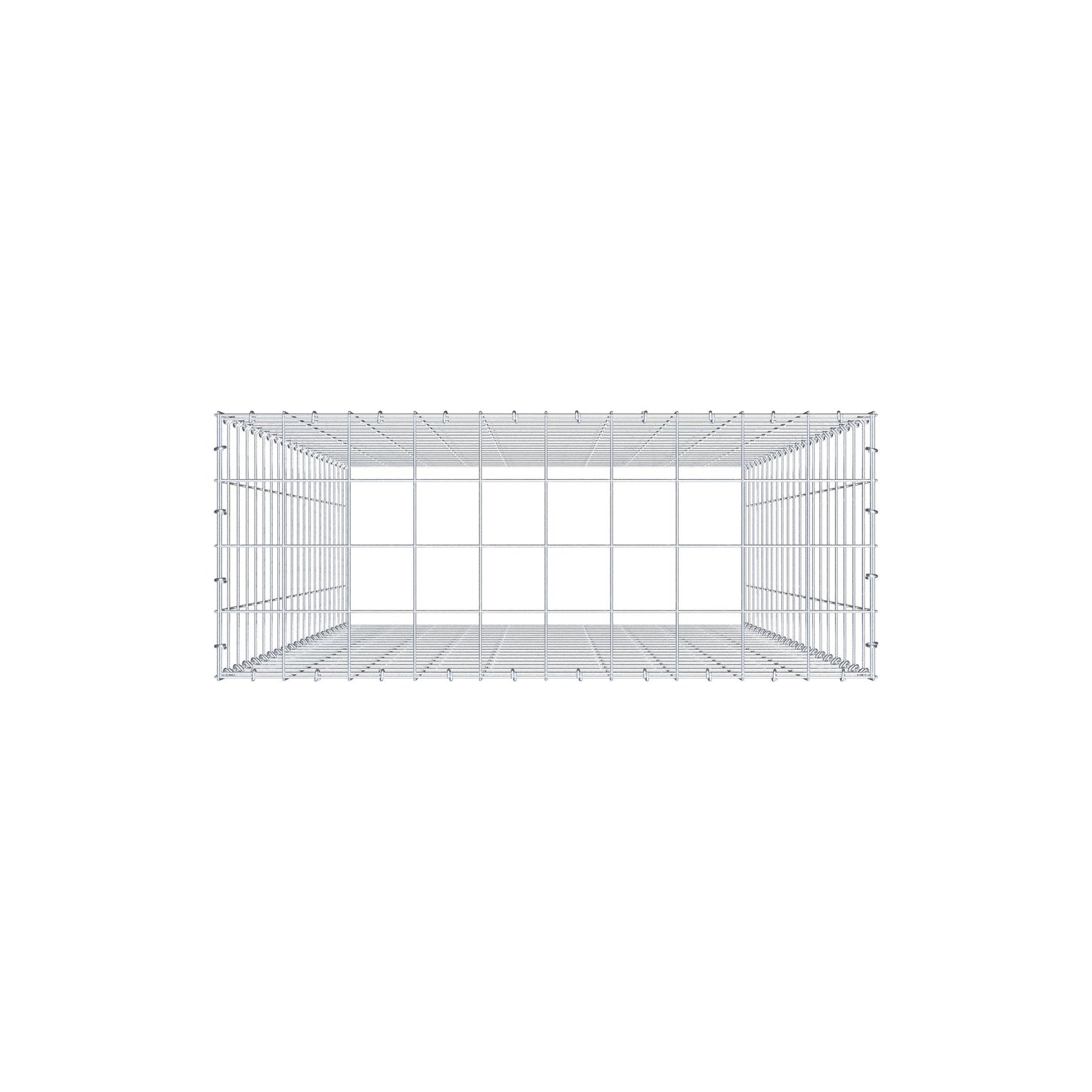 Pila adicional tipo 3 200 cm x 100 cm x 40 cm (L x A x P), malla 10 cm x 10 cm, anillo en C