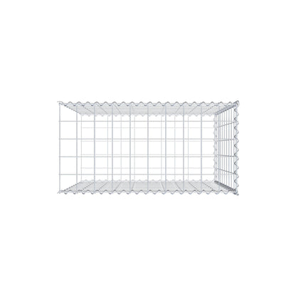 Gabião tipo 2 100 cm x 100 cm x 50 cm (C x A x P), malhagem 10 cm x 10 cm, espiral