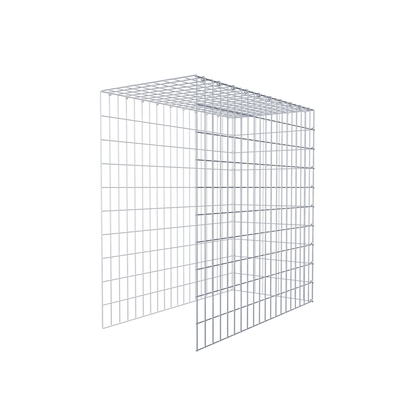 Gavión adicional tipo 4 100 cm x 100 cm x 50 cm (L x A x P), malla 5 cm x 10 cm, anillo en C