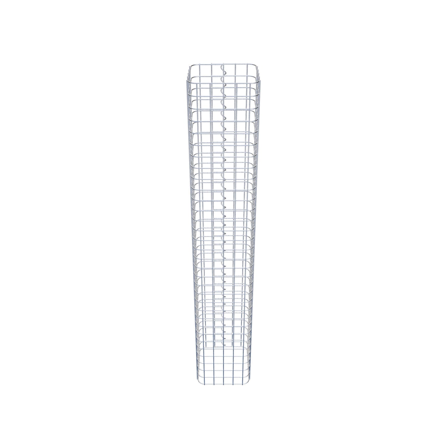 Columna de gaviones angular 27 cm x 27 cm, 160 cm de altura, MW 5 cm x 5 cm