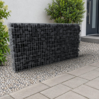 Gavión 200 cm x 100 cm x 20 cm (L x A x P), malla 5 cm x 10 cm, espiral