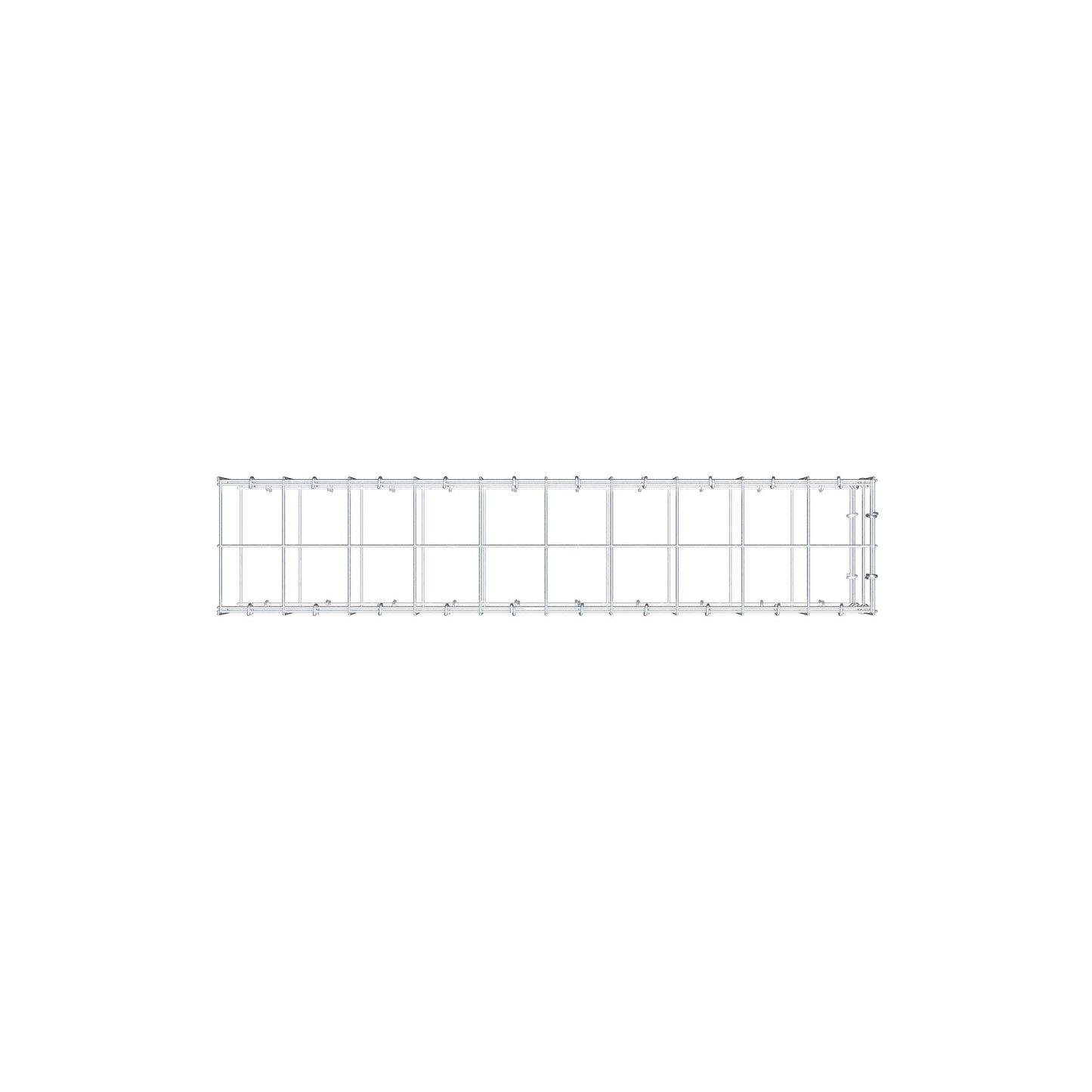 Gabião tipo 2 100 cm x 20 cm x 20 cm (C x A x P), malhagem 10 cm x 10 cm, anel C