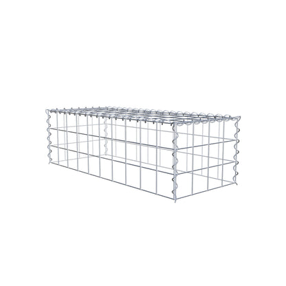 Gavión complementario tipo 3 100 cm x 30 cm x 40 cm (L x A x P), malla 10 cm x 10 cm, espiral