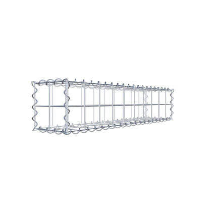 Gabião 100 cm x 20 cm x 20 cm (C x A x P), malhagem 10 cm x 10 cm, espiral