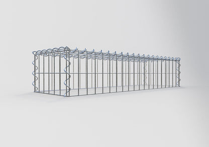 Gabion rapporté type 3 100 cm x 20 cm x 30 cm (L x H x P), mailles 5 cm x 10 cm, spirale