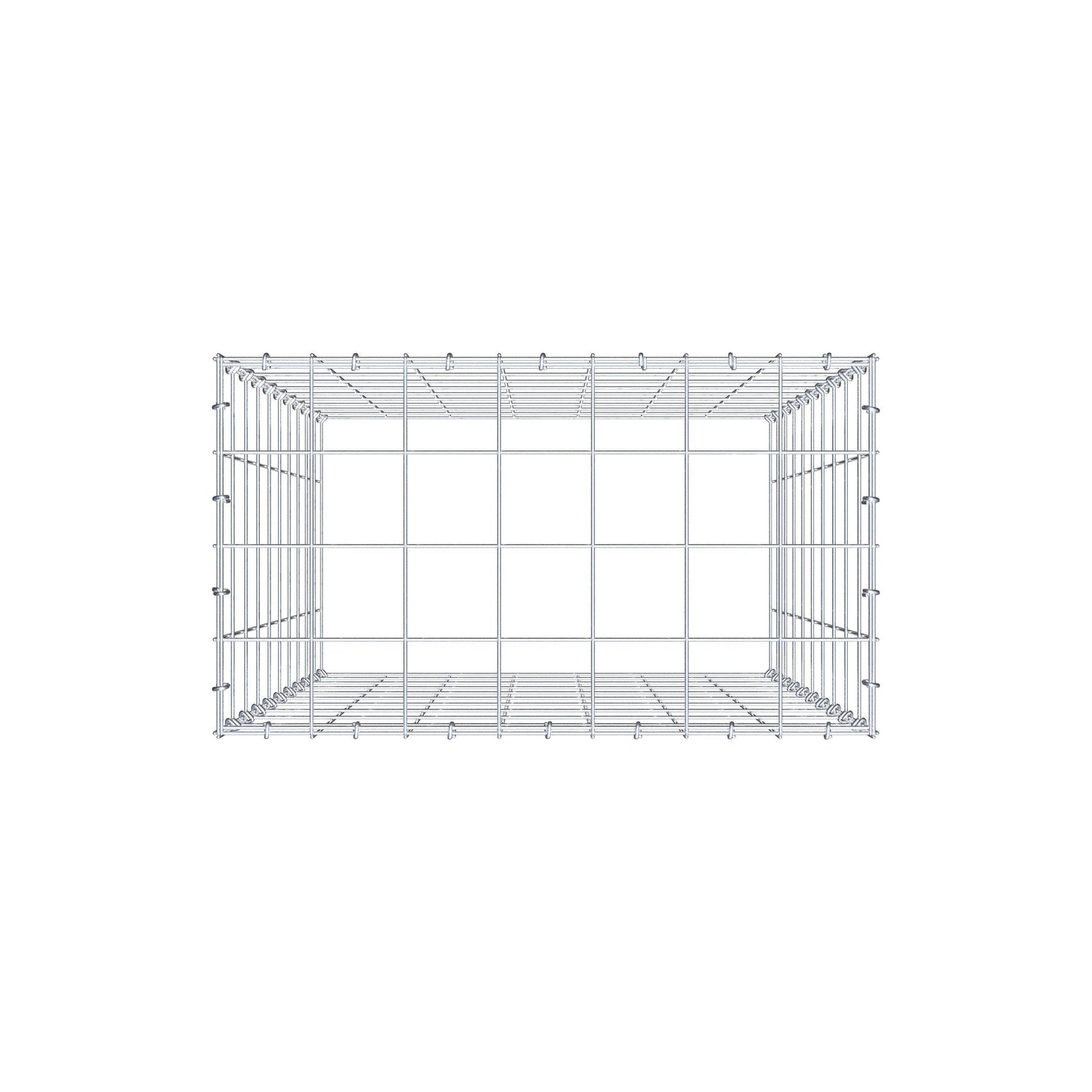 Tilläggspåle typ 3 100 cm x 70 cm x 40 cm (L x H x D), maskstorlek 10 cm x 10 cm, C-ring