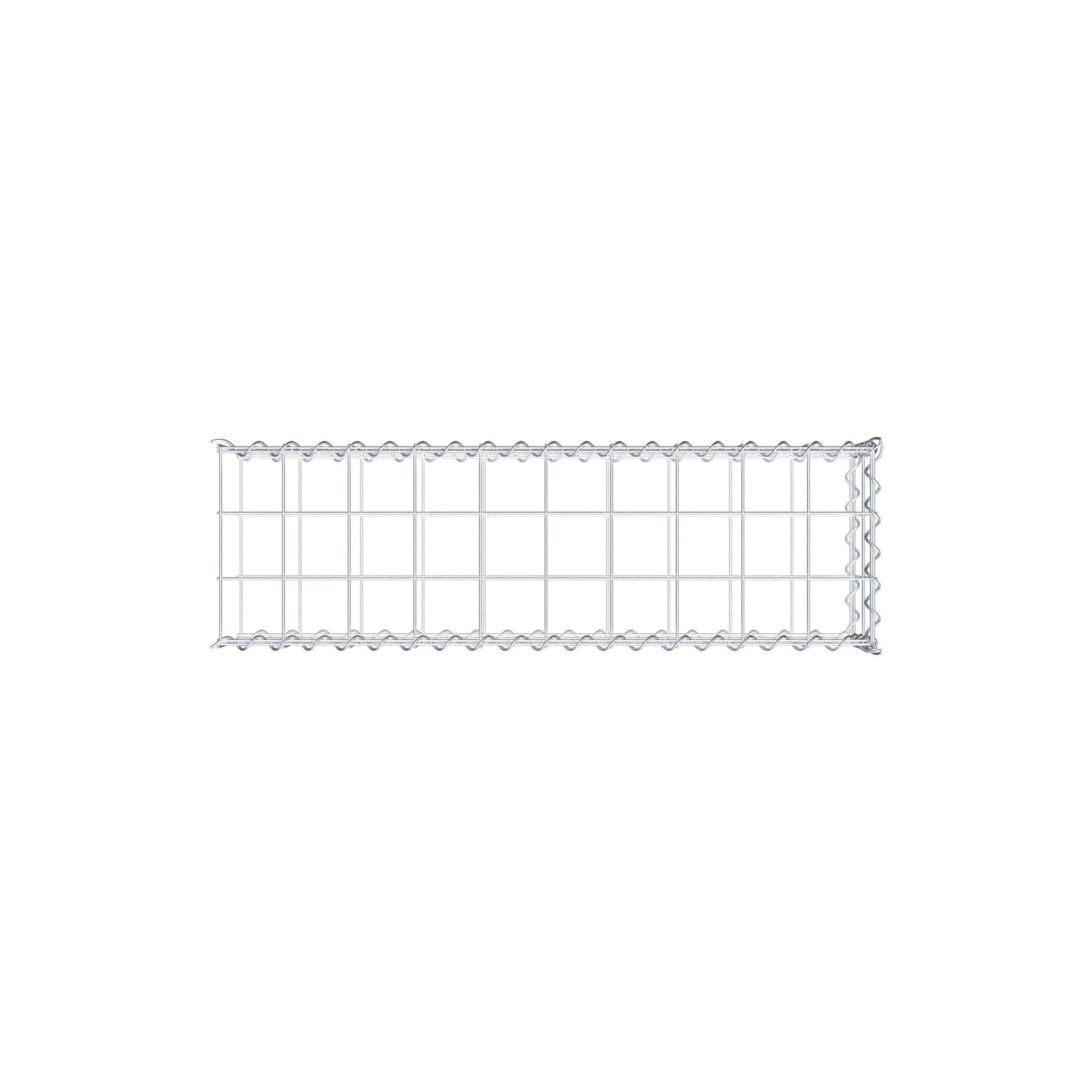 Grown-on gabion type 2 100 cm x 20 cm x 30 cm (L x H x D), mesh size 10 cm x 10 cm, spiral