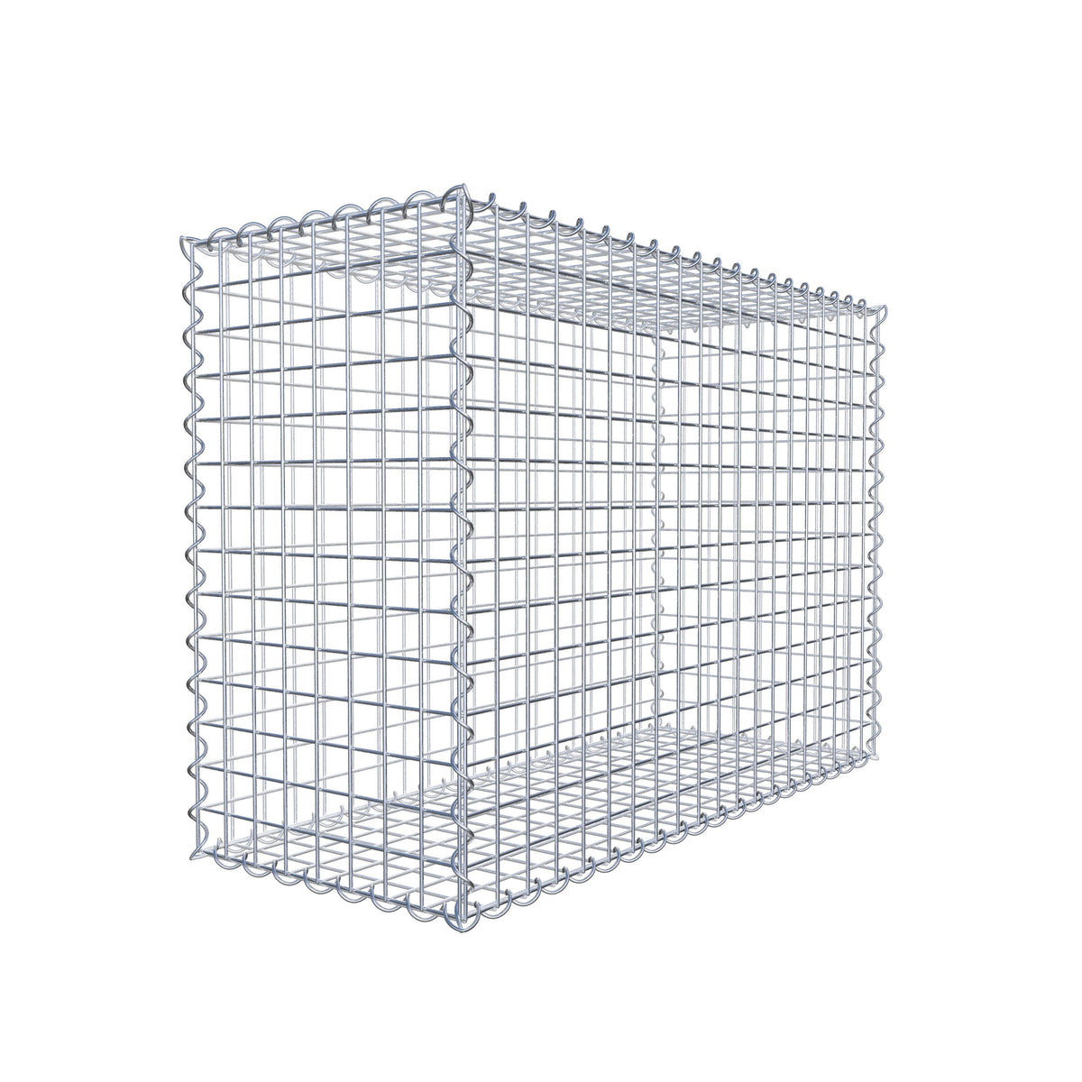 Gavión 100 cm x 70 cm x 40 cm (L x A x P), luz de malla 5 cm x 5 cm, en espiral
