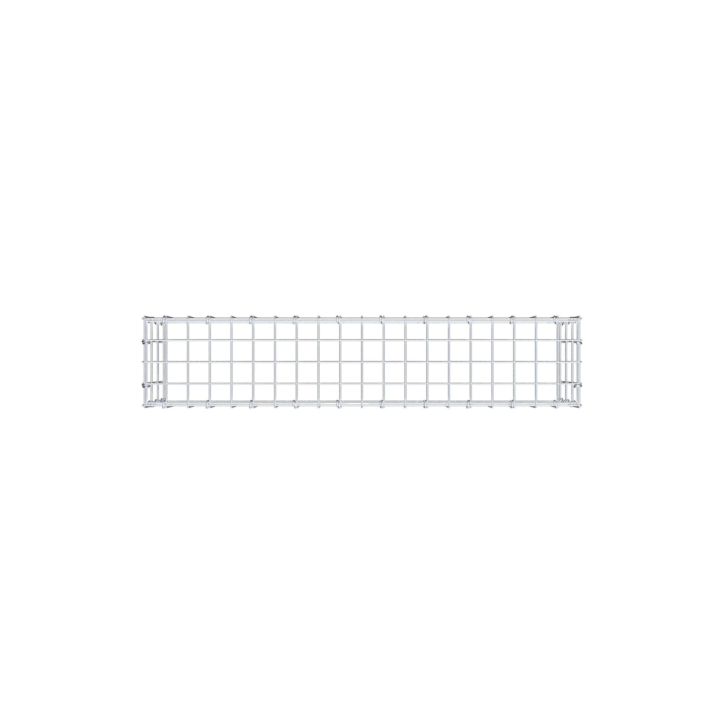Gavión complementario de tipo 3 100 cm x 30 cm x 20 cm (largo x alto x fondo), malla 5 cm x 10 cm, anillo en C
