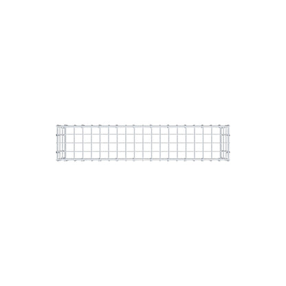 Gavión complementario de tipo 3 100 cm x 30 cm x 20 cm (largo x alto x fondo), malla 5 cm x 10 cm, anillo en C