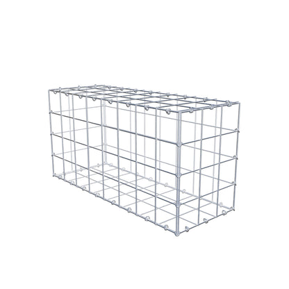 Gabion 80 cm x 40 cm x 30 cm (L x H x D), maskstorlek 10 cm x 10 cm, C-ring