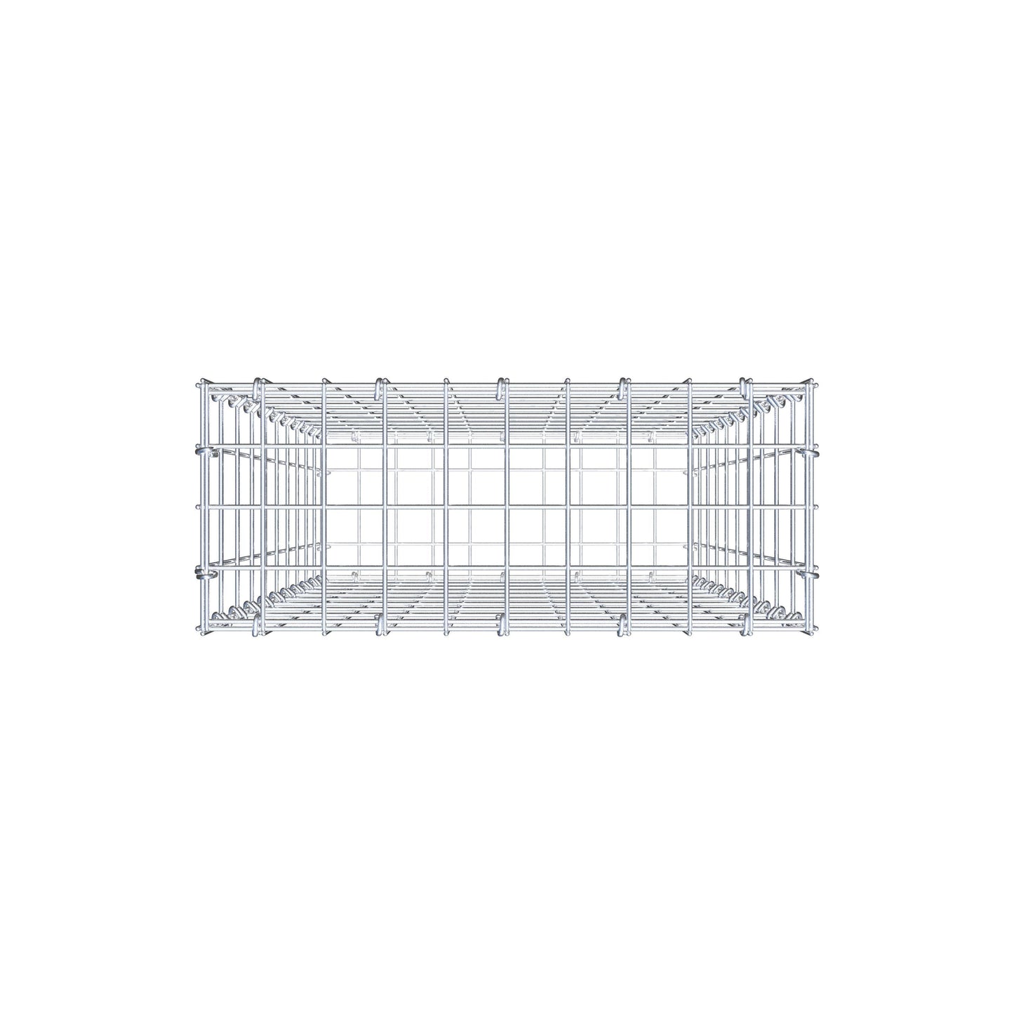 Schanskorf 100 cm x 50 cm x 20 cm (L x H x D), maaswijdte 5 cm x 10 cm, C-ring